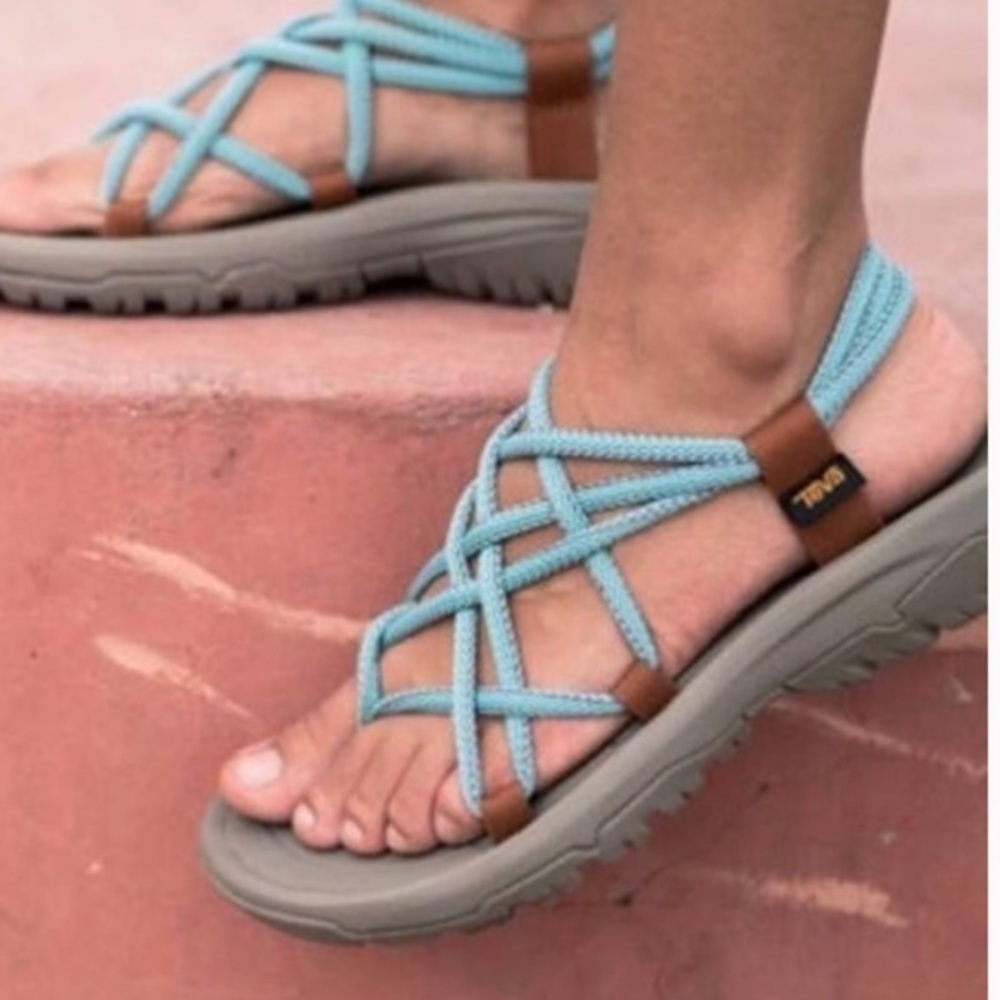 Teva Blue and Brown Women's Sandals